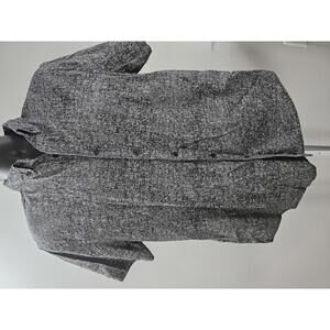 Howe Men's Short Sleeve Button-Up Shirt - Black and White Pattern